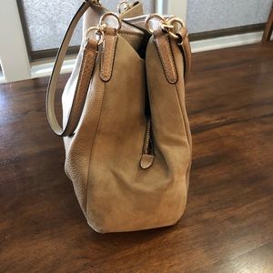 Coach Leather and Suede Tan Bag